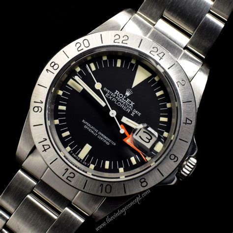 rolex explorer orange hand 1655|Rolex explorer ii size chart.